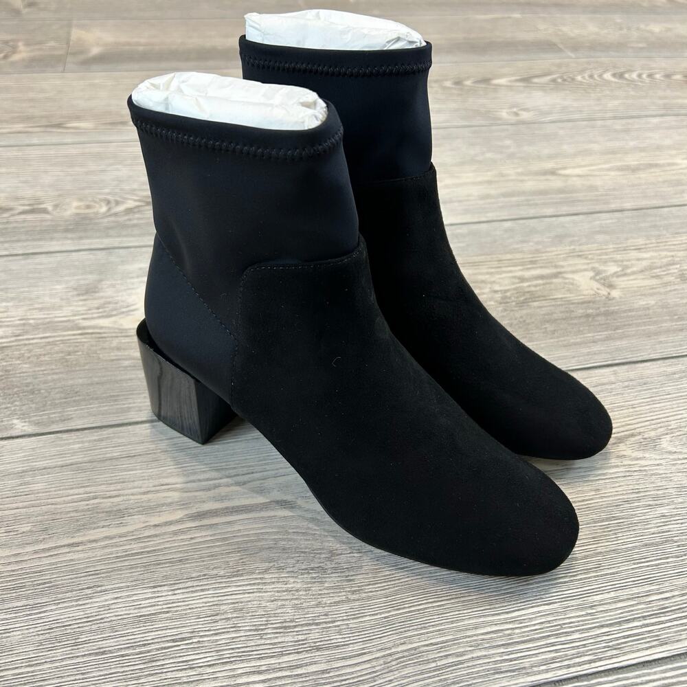 Mercedes Castillo Inez Black Suede Ankle Booties - Size 5